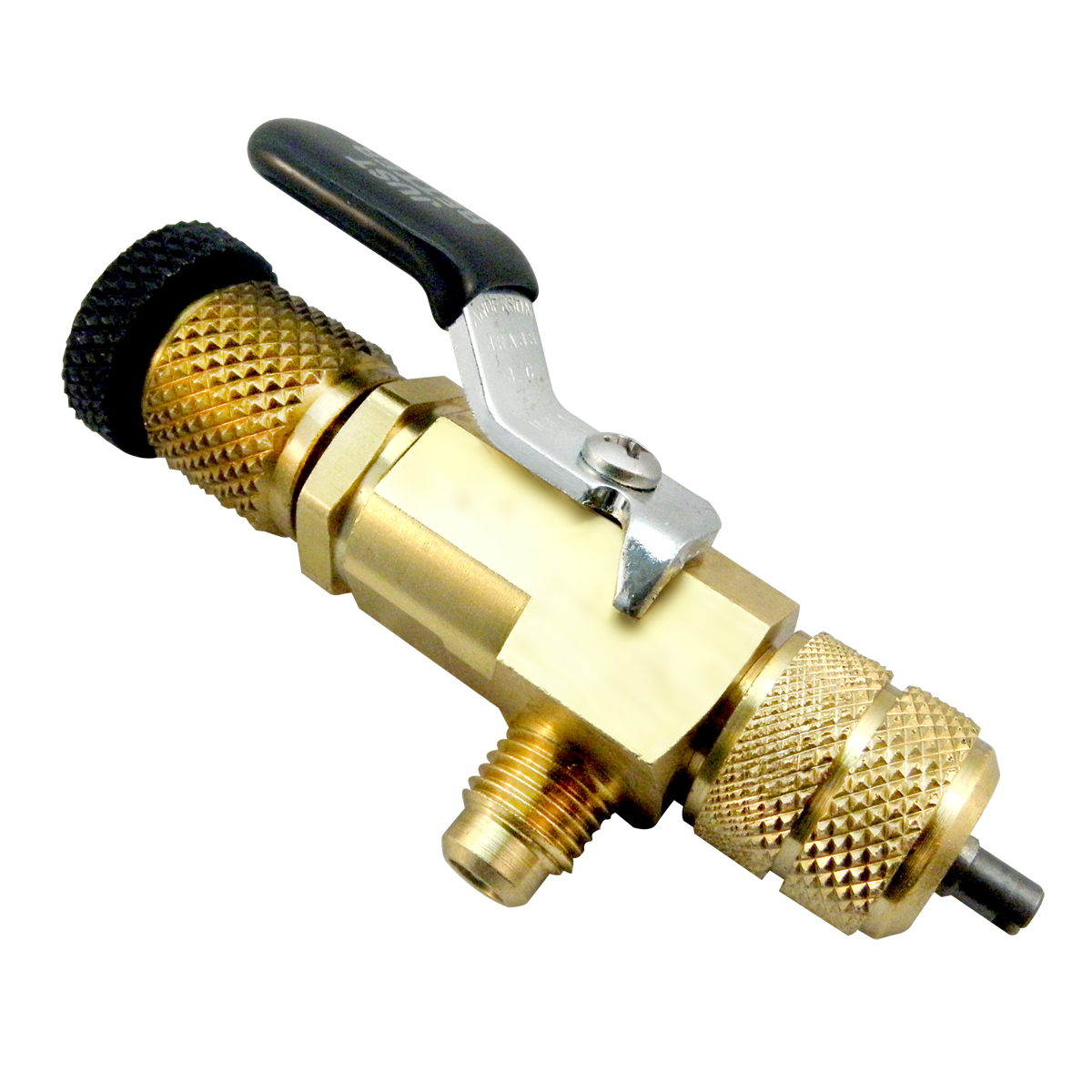 Vacuum Rated Valve Core Removal Tool with Access Port