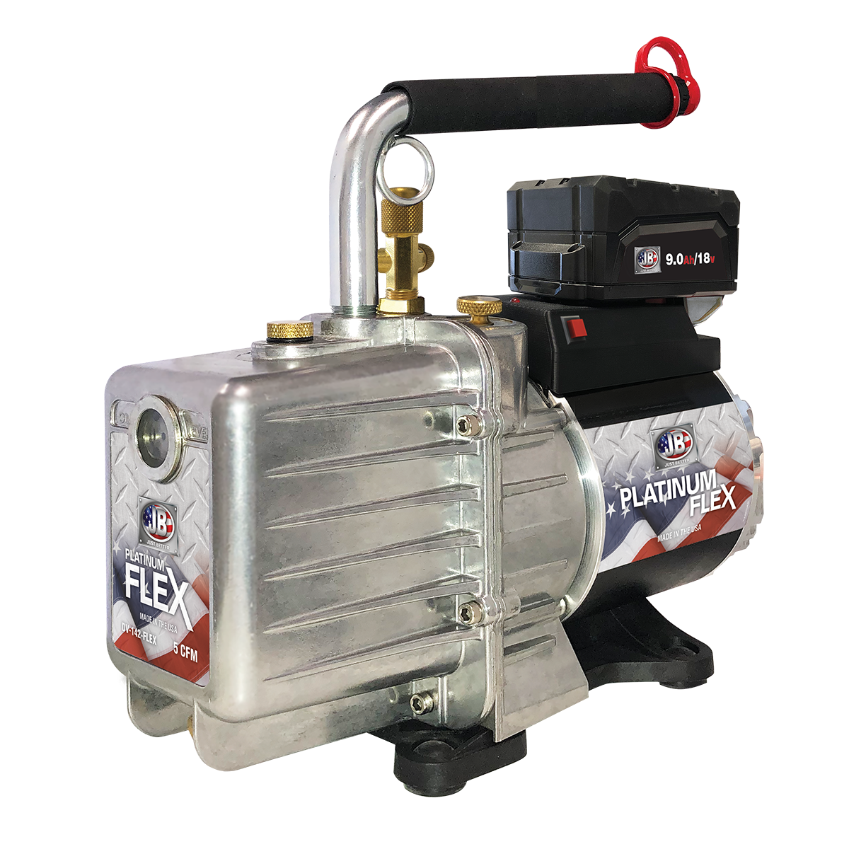 DV-142-FLEX-BAT PLATINUM FLEX AC/Battery Powered Vacuum Pump 5 CFM - JB  Industries