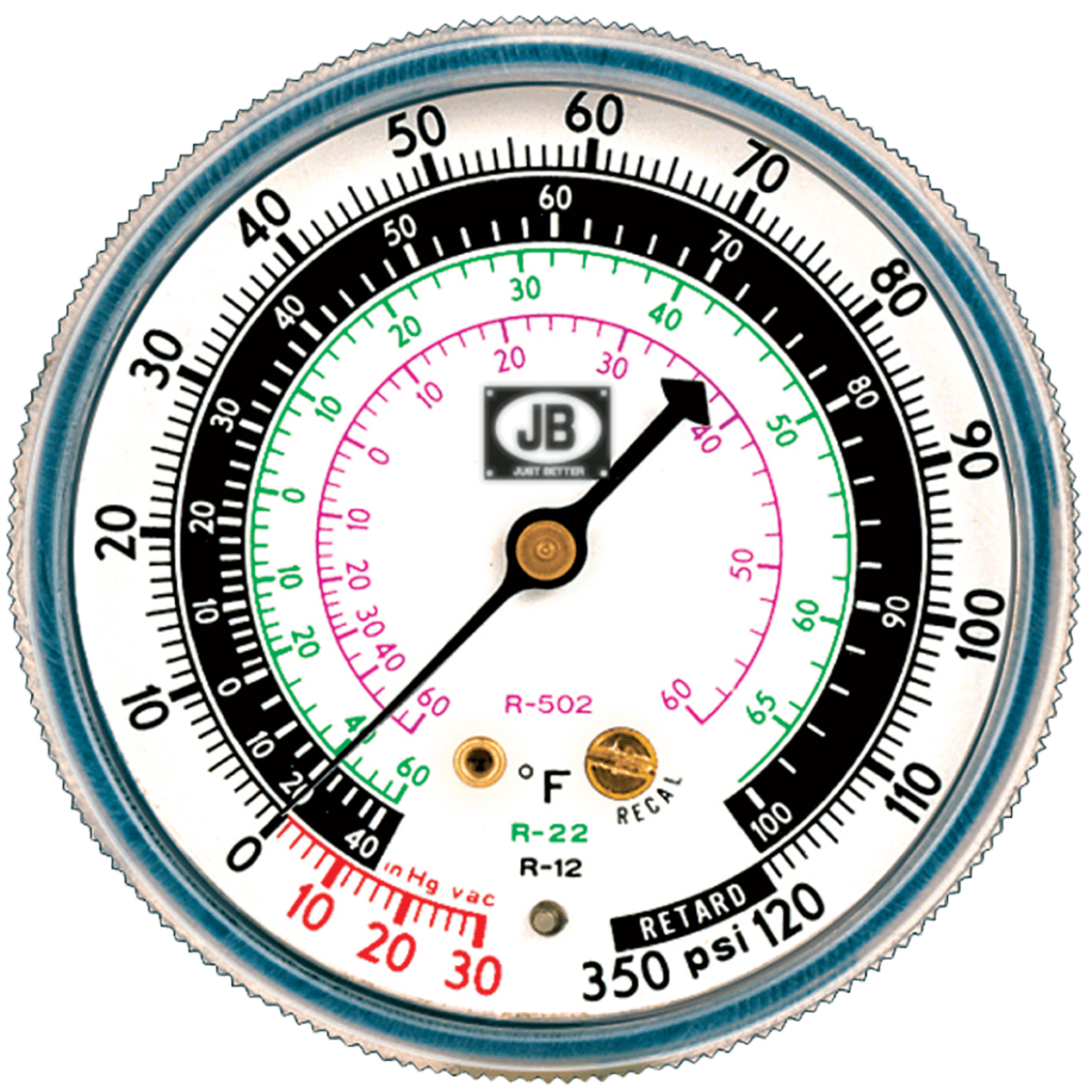 M2-250B Brass Compound Gauge