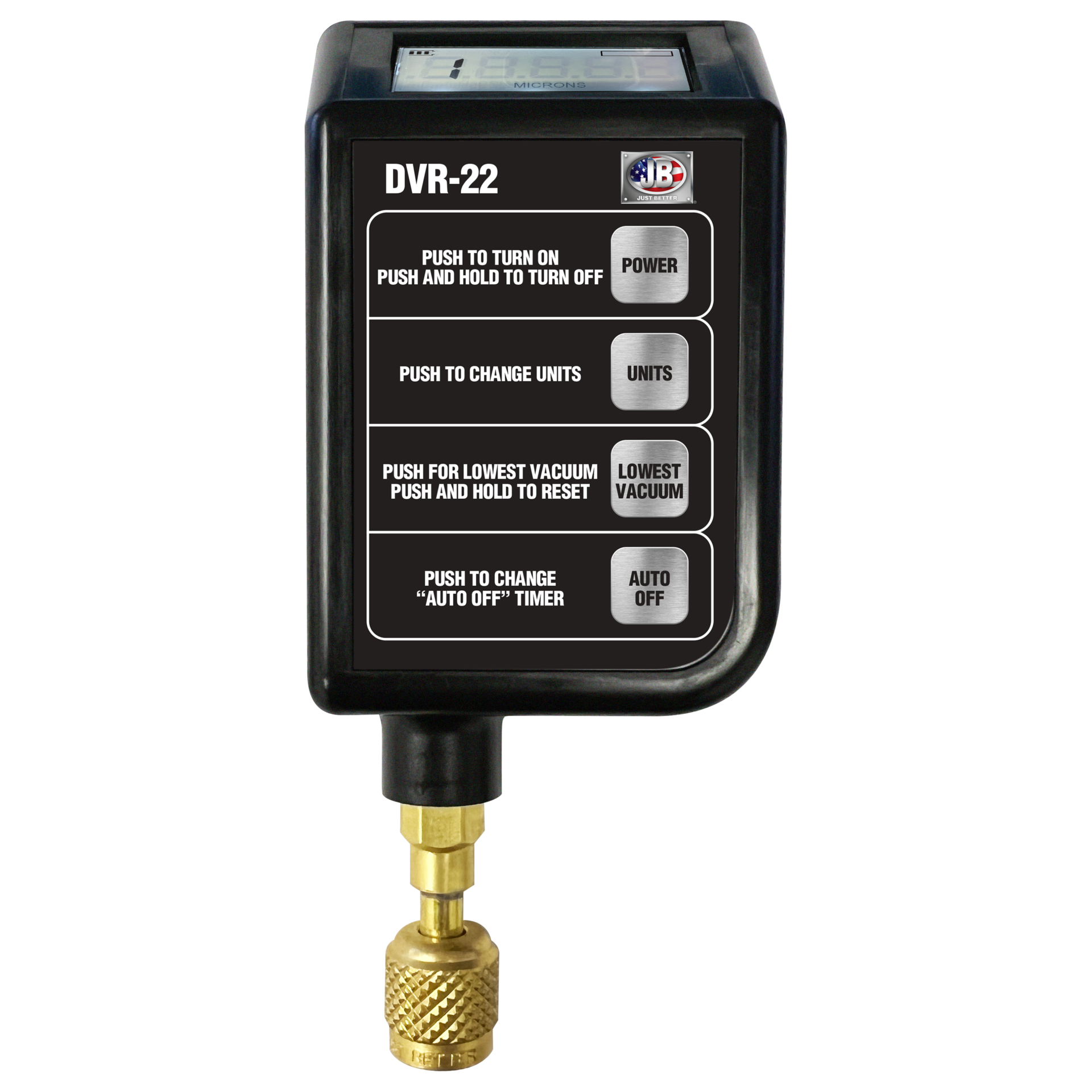 DVR-22 Digital Vacuum Gauge - JB Industries